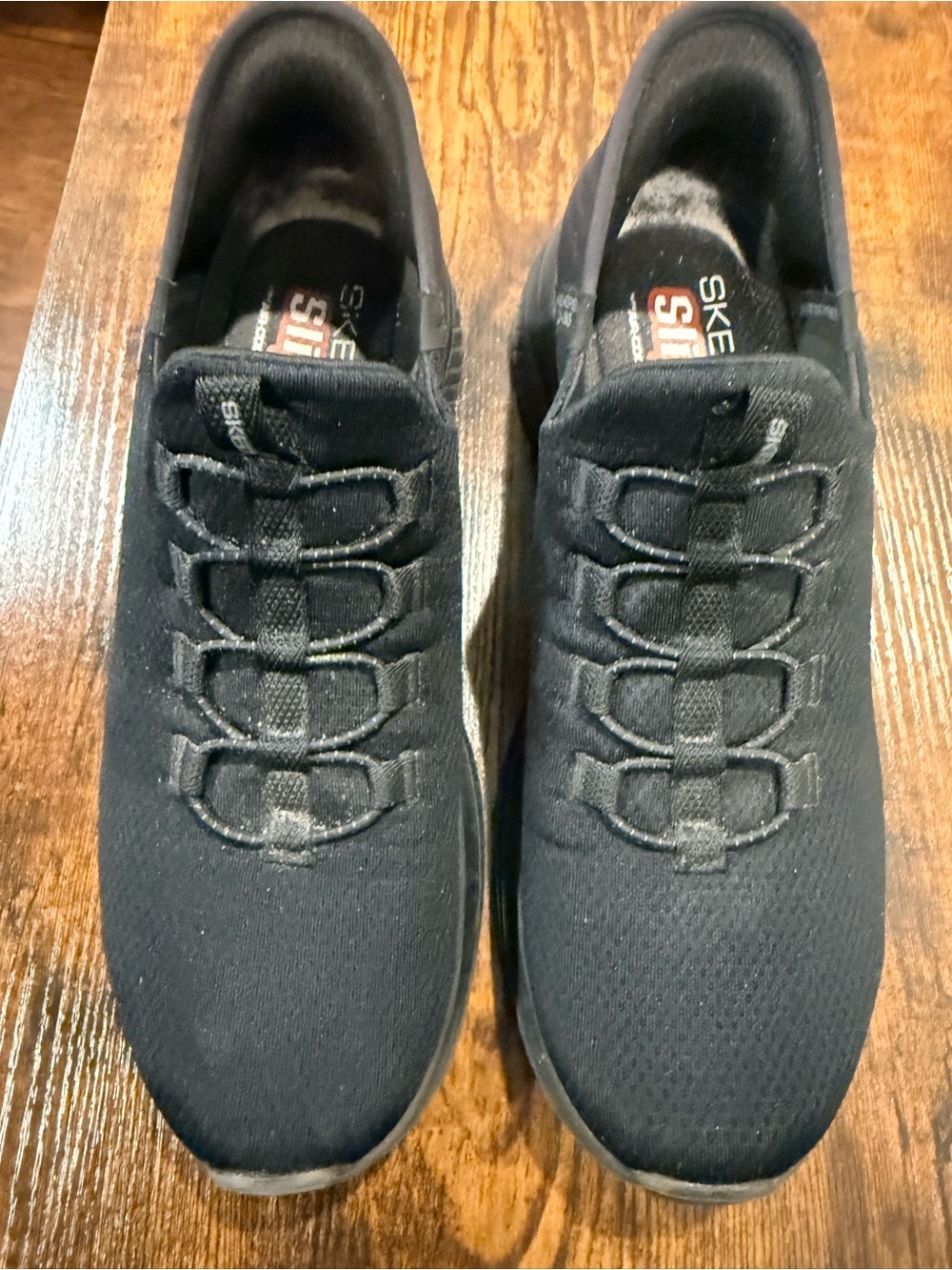 Skechers Men’s Black Slip-On Memory Foam Loafers